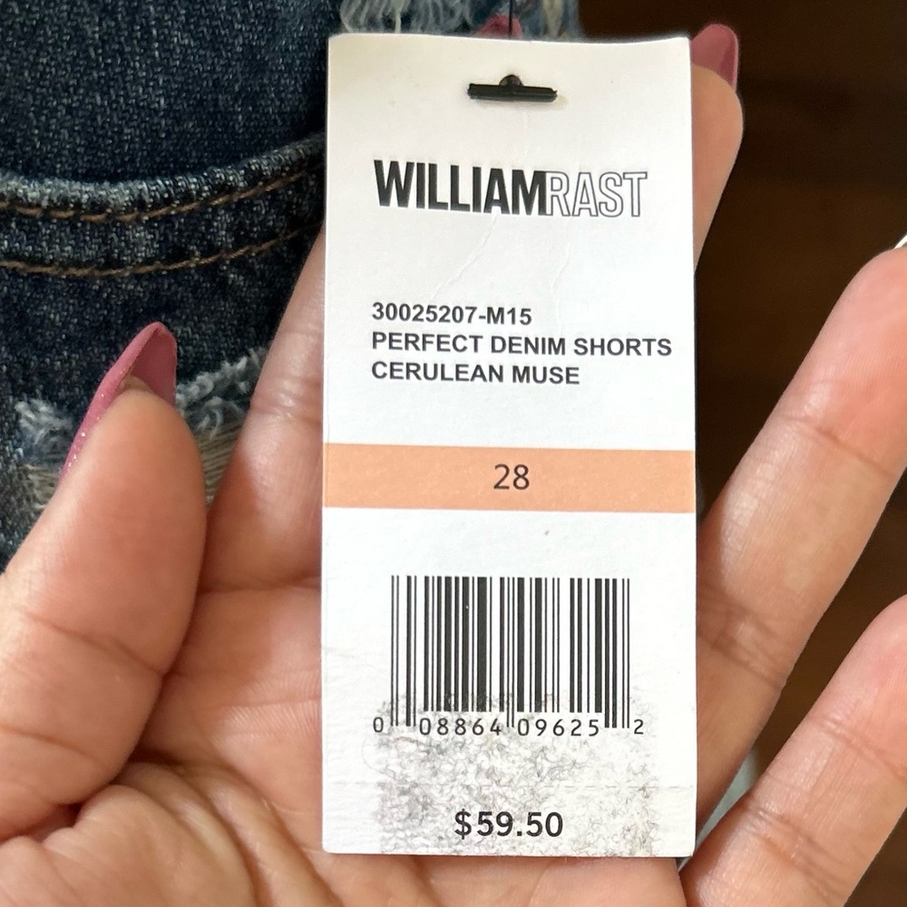 NWT William Rast Distressed Denim Shorts - Picture 10 of 10